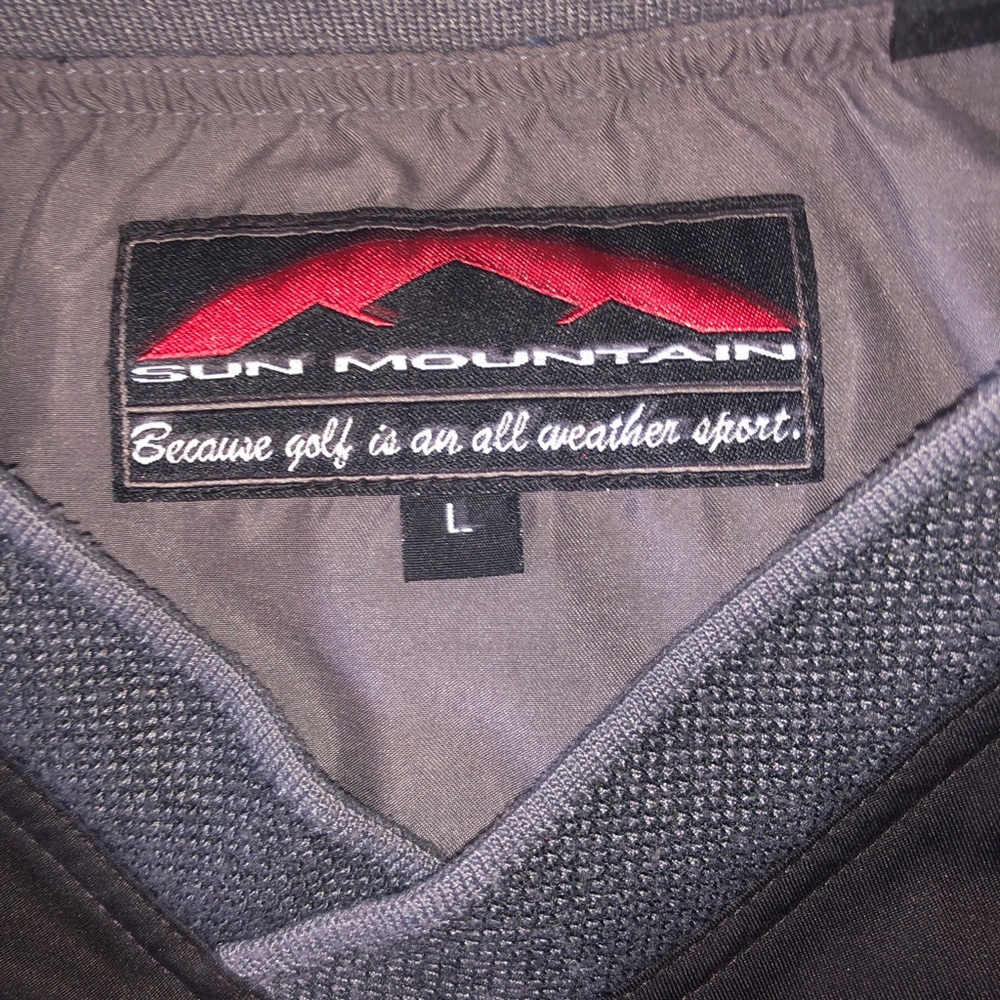 Men’s Sun Mountain Navy Golf Pullover Windbreaker - Picture 2 of 4